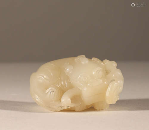 Jade animal ornaments of Hetian in Qing Dynasty