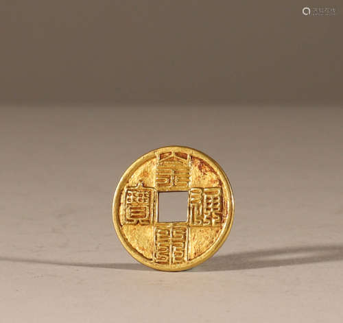 Pure gold coin