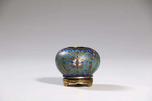 Cloisonne Enamel Floral Censer