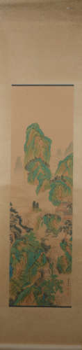 Chinese Landscape Painting, Qiu Ying Mark