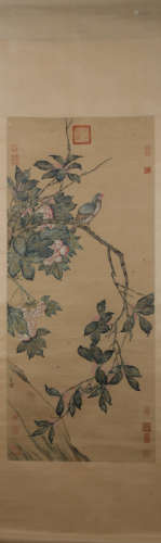Chinese Flower&Bird Painting, Lin Chun Mark