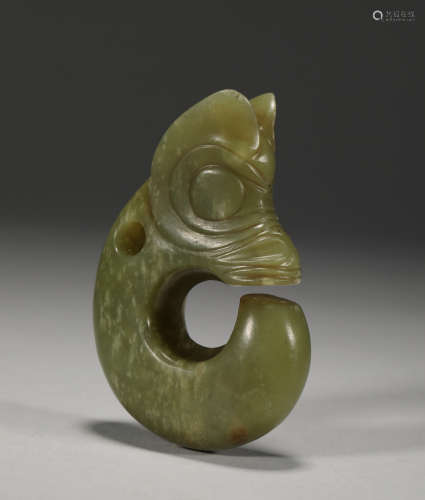 中国红山文化和墨玉 玉猪龙雕像公元前30世纪