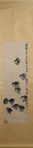 Painting: Chicken by Qi Baishi