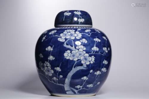 Chinese Blue-and-white Lidded Pot