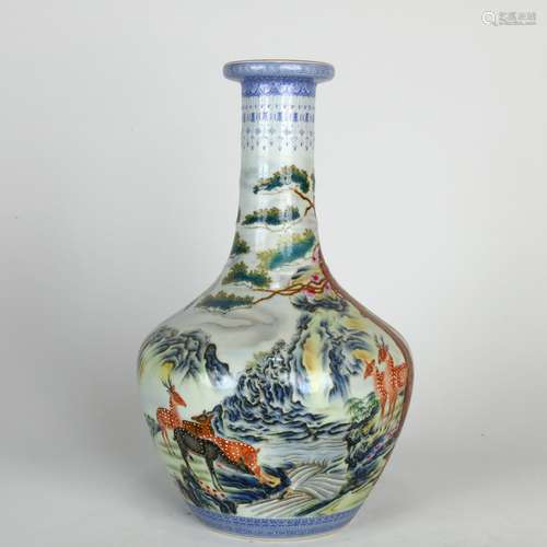 Chinese Enamel Vase