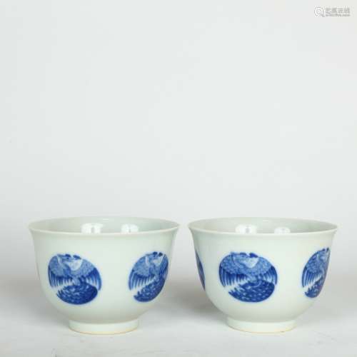 Chinese Blue-and-white Cups