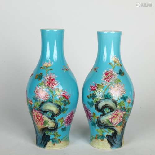 Chinese Famille Rose Vases
