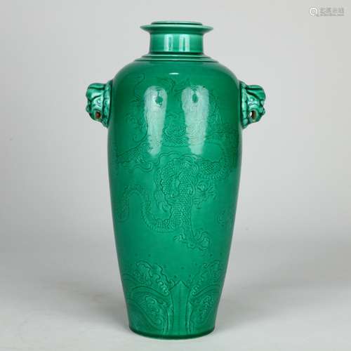 Chinese Green Glazed Vase