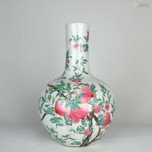 Chinese Famille Rose Globular Vase