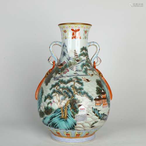 Chinese Enamel Vase