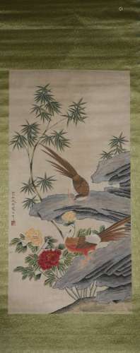 Painting :Flowers and Birds by Emperor Huizong