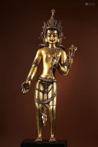 Gilt Copper Avalokitesvara