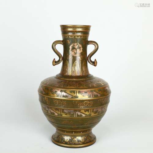 Chinese Gilt Bronze-glazed Vase