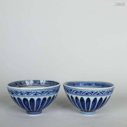 Chinese Blue-and-white Cups