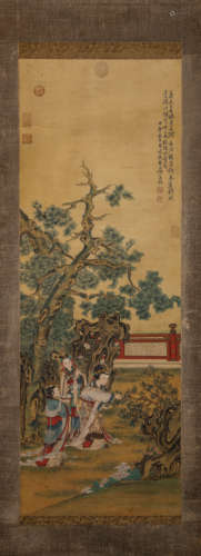 A Chinese Scroll Painting by Fei Dan Xu