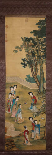 A Chinese Scroll Painting by Jiao Bing Zhen