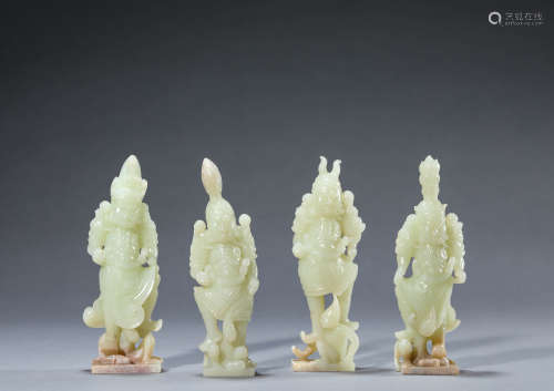 A Set of Chinese Jade Figures