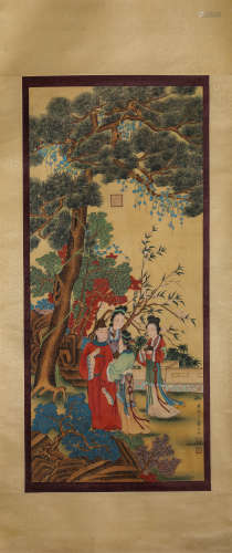 A Chinese Scroll Painting by Fei Dan Xu