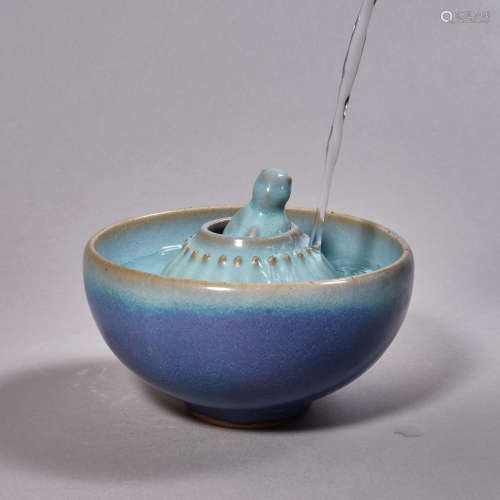 A Chinese Porcelain Jun-Type Dropper