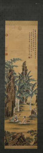 A Chinese Scroll Painting by Wen Zheng Ming