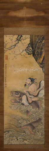 A Chinese Scroll Painting by Chen Hong Shou