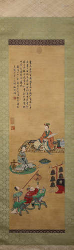 A Chinese Scroll Painting by Wen Zheng Ming