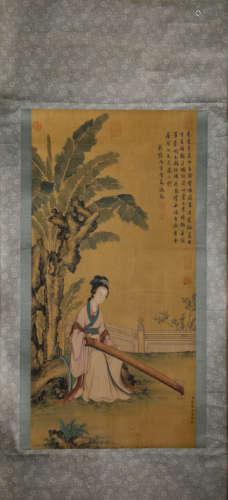 A Chinese Scroll Painting by Jiao Bing Zhen