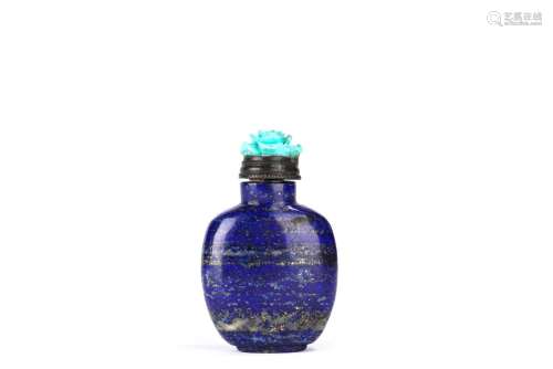 Chinese Lapis Lazuli Snuff Bottle