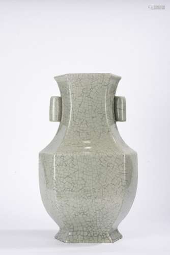 Large Chinese Ge-Type Zun Vase