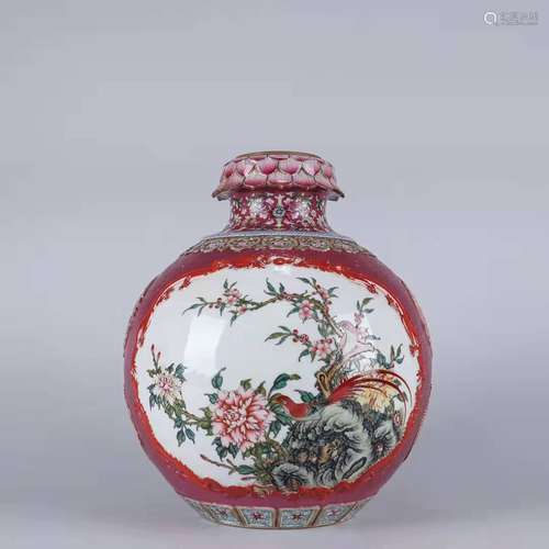 Red Glaze Porcelain Famille Rose Porcelain 