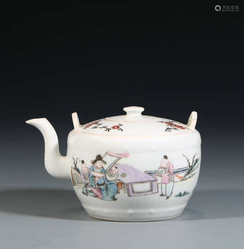 Famille Rose Porcelain Pot, China