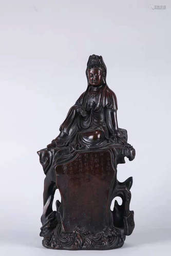 Bronze Guanyin Ornament, China