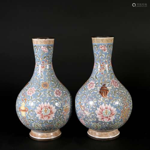 Bronze Enamel Painting Bottle, China