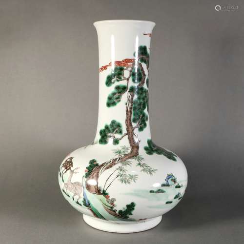 Famille Verte Porcelain Bottle, China