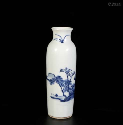 Blue And White Porcelain Bottle, China