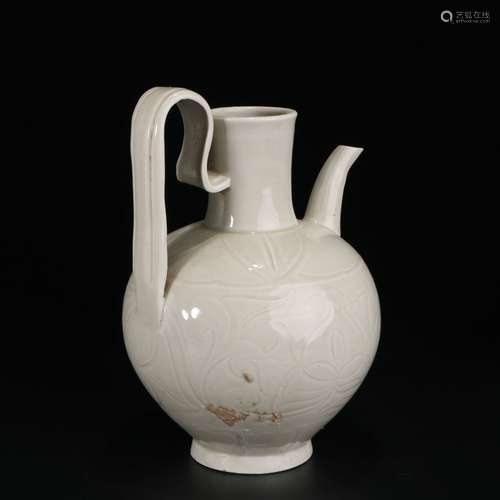 White Glaze Porcelain Ewer, China