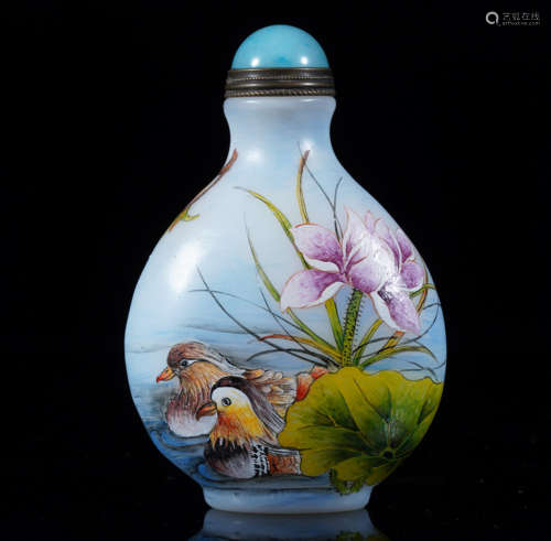 Bird-and-Flower Snuff Bottle