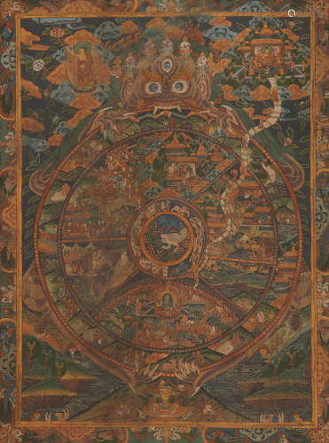 Tibetan Thangka of Samsara