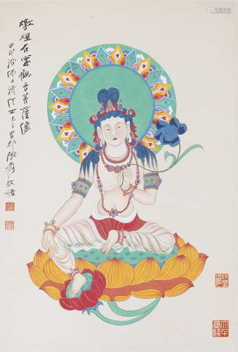 The Bodhisattva,by Zhang Daqian