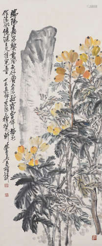 Chinese Flower Painting by Wu Changshuo