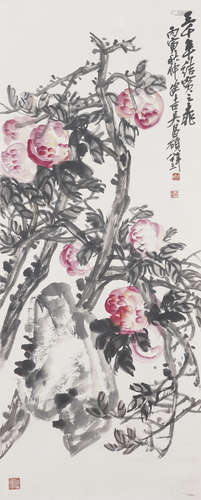 Chinese Flower Painting by Wu Changshuo