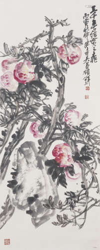 Chinese Flower Painting by Wu Changshuo
