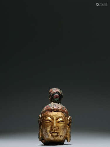Gilt Bronze Figure of Buddha Head