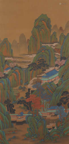 Chinese Landscape Painting by Qiu Ying