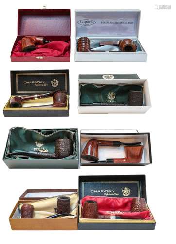 A quantity of boxed briar pipes including Ben Wade, James Up...