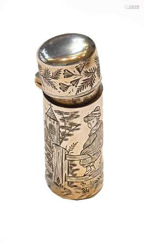 A Victorian Silver Scent Bottle, by Sampson Mordan and Co., ...