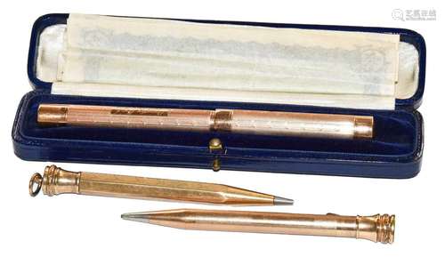 A Swan fountain pen with 14 carat gold nib, in original Mabi...