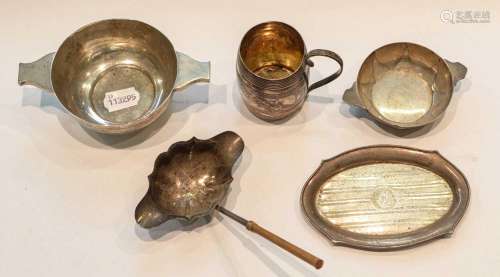 ~ A Victorian silver presentation barrel-formed mug by Willi...