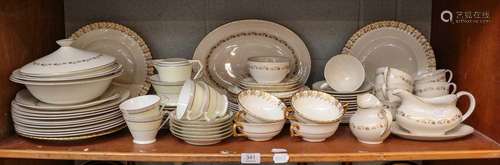 A Royal Doulton Fairfax pattern dinner service, including: s...