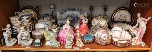 19th and 20th century ceramics, including: Royal Doulton fig...